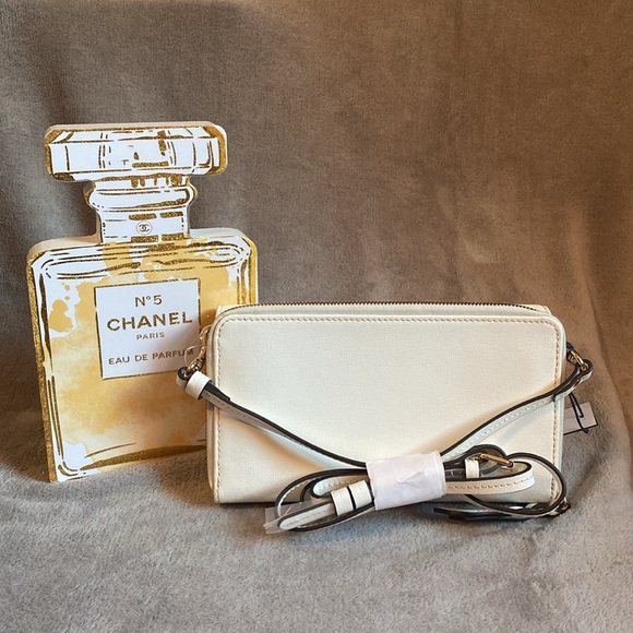 🖤🤍DOONEY & BOURKE🖤🤍Off White Saffiano Clutch Wallet/Crossbody - Picture 9 of 9